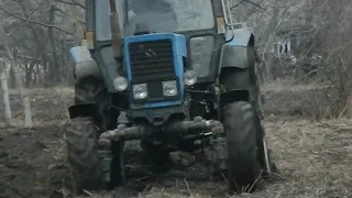 Весенняя вспашка земли.(Проверяем МТЗ после ремонта!)