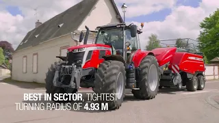 NEW MF 7S Tractor from Massey Ferguson in action.