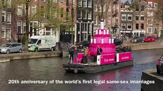 Celebrating 20 years marriage of the same sex in Amsterdam❌❌❌