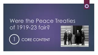 Peace Treaties - Motives and Aims
