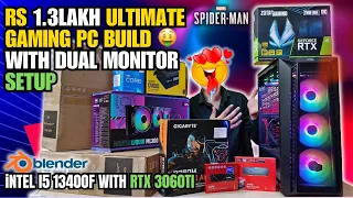 Rs1.3Lakh Ultimate gaming pc build 🔥😍| Intel I5 13400F With RTX 3060Ti