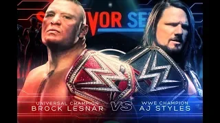 Wwe Brock Lesnar vs AJ Styles Survivor Series 2018 Highlights