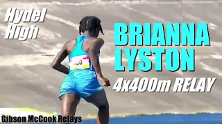 Brianna Lyston Unstoppable Anchoring Hydel in Girls 4x400m RELAY Open | Gibson McCook Relays 2022