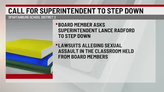 Board member asks superintendent to ‘step down’ after sexual assault lawsuits filed against district