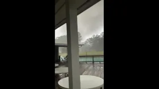 Man records being caught in a tornado in Ellabell, Georgia