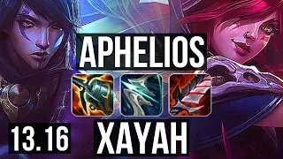 APHELIOS & Zyra vs XAYAH & Rell (ADC) | Penta, 300+ games, 14/4/8 | NA Grandmaster | 13.16