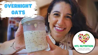 Quick & Easy Overnight Oats Base 🥣 ~ Healthy Breakfast and Snack Idea for a Balanced Lifestyle