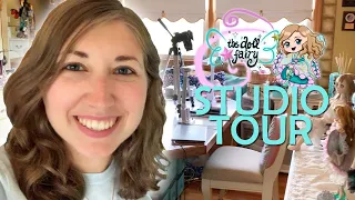 Doll Artist Studio Tour – The Doll Fairy Room Tour and Materials/ Supplies for Doll Customizing