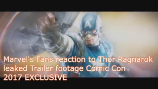 Marvel's Fans to  Thor Ragnarok leaked Trailer footage Comic Con 2017 EXCLUSIVE
