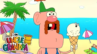 At the Beach | Uncle Grandpa | Cartoon Network