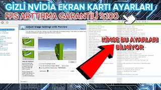 Nvidia Optimizasyon Ve FPS Arttırma (Gizli Ayarlar)