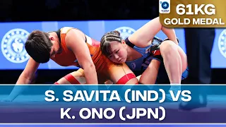 Gold Medal • WW 61Kg • Savita SAVITA (IND) vs. Konami ONO (JPN)