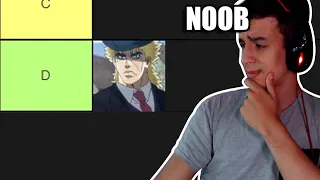 JOJO MAIN CHARACTER TIER LIST BUT IT'S MADE BY A NOOB