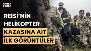 Reisi’nin helikopter kazası enkazına ulaşma anına ait görüntü paylaşıldı