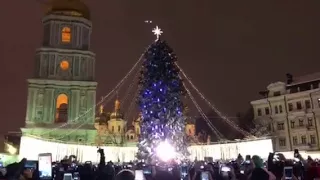 Открытие елки в Киеве  на Софиевской площади 19.12.2017/18