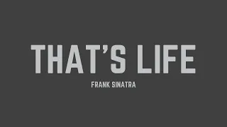 Frank Sinatra - That's Life (Remastered 2008) (Lyrics)