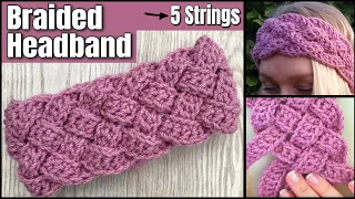 BRAIDED Headband Crochet Tutorial - EASY Crochet Pattern