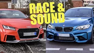 BMW M2 vs. Audi TT RS - RACE & SOUND (60FPS)