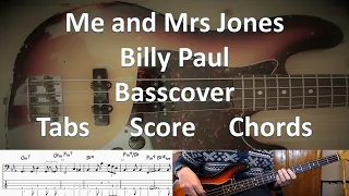Billy Paul me and Mrs Jones. Bass Cover Tabs Score Notation Chords Transcription