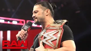 Roman Reigns relinquishes the Universal Title to battle his returning leukemia: Raw, Oct. 22, 2018