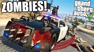 GTA ZOMBIE APOCALYPSE CAP 3 ZOMBIE PATROL CAR!! OMG ZOMBIE SERIES GTA 5 MODS PC Makiman