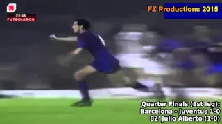 1985-1986 European Cup: FC Barcelona All Goals (Road to the Final)