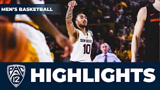 Oregon State vs. Arizona State | Game Highlights | NCAA Men's Basketball | 2022-23 Season