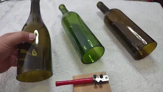 VIDEO 22 "COMO CORTAR LA BASE DE UNA BOTELLA CON CORTADOR DE VIDRIO Y CAUTÍN"  (MÉT. SÚPER SENCILLO)