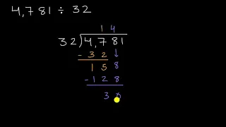 Dividing by a two digit number