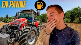 JE TOMBE EN PANNE AVEC LE MASSEY ! Déchaumage, broyage et réparation