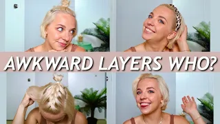 Hair Style To Hide Award Layers | Post-Chemo Hair Growth Update