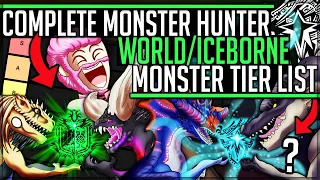 The ULTIMATE Monster Tier List - EVERY Monster Ranked - Monster Hunter World Iceborne! #mhw