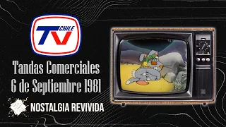 Tandas Comerciales TVN (6 de Septiembre 1981)
