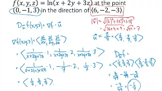 Directional Derivatives and the Gradient