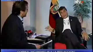 Rafael Correa destroza a periodista peruano. El ser humano sobre el capital. COMPLETO
