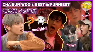 Cha Eun Woo's best & funniest SCARED moments of all time! 😂 *prepare your ears*