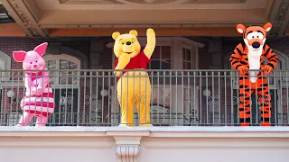 Pooh & Tigger Now Greet with Piglet, Rabbit and Eeyore on Main Street Train Station at Magic Kingdom