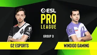 CS:GO - G2 Esports vs. Windigo Gaming [Mirage] Map 1 - Group D - ESL EU Pro League Season 10