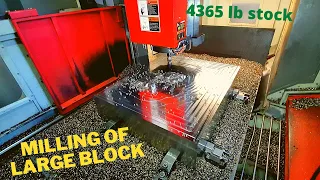 Milling of 2000 kg block (cnc milling)