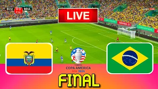 ECUADOR vs BRAZIL - Copa America 2024 Final | Full Match All Goals | Live Football Match