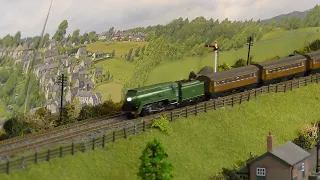 A Model Steam Train Passes (N Gauge)