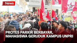 Ratusan Mahasiswa Unpri Medan, Unjuk Rasa Menolak Tiga Rekan Dipecat usai Protes Bayar Parkir