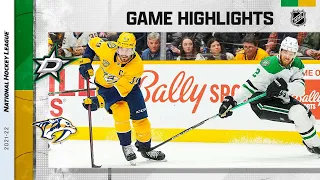 Stars @ Predators 2/24 | NHL Highlights 2022