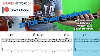 ZZ Top - Cheap Sunglasses (Bass cover with tabs)