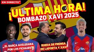 🚨 ÙLTIMA HORA BARÇA 💥 EL BARÇA ACELERA POR LOS FICHAJES 🚀 RUEDA DE PRENSA DE LAPORTA Y XAVI