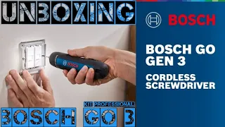 BOSCH GO 3 KIT PROFESSIONAL UNBOXING