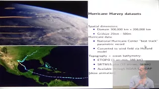 Storm surge with GeoClaw: Hurricane flooding simulation using Python and Fortran