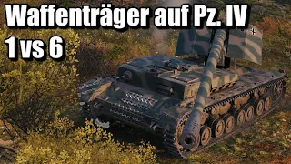 World of Tanks Waffenträger auf Pz. IV - 9 Kills 6,0K Damage (1vs6) Fjords