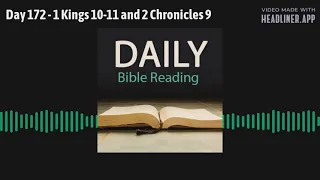 Day 172 - 1 Kings 10-11 and 2 Chronicles 9
