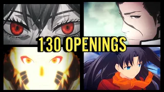 MI TOP 130 OPENINGS DE TODO EL ANIME [NO HAY MEJORES QUE ESTOS]